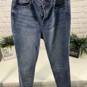 New York & Company Medium Wash Skinny Jeans 8 Mid Rise Stretch